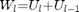 $${W}_{l}\mathrm{{=}}{U}_{l}\mathrm{{+}}{U}_{{l}\mathrm{{-}}{1}}$$
